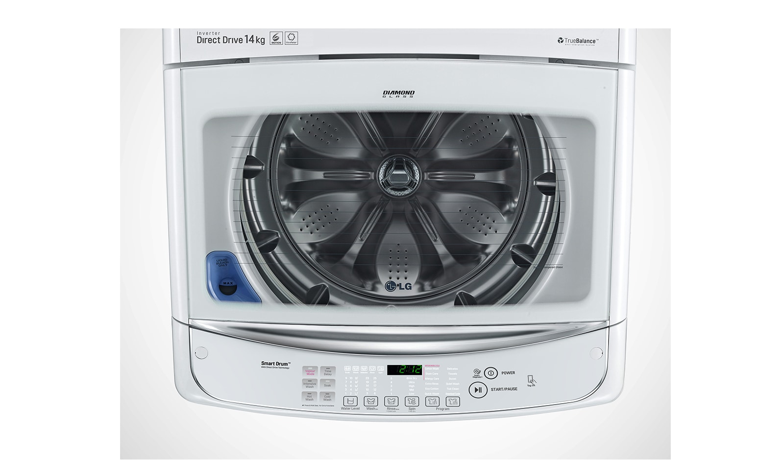 LG 14kg Top Load Washing Machine with 6 Motion Direct Drive, WTG1432WH
