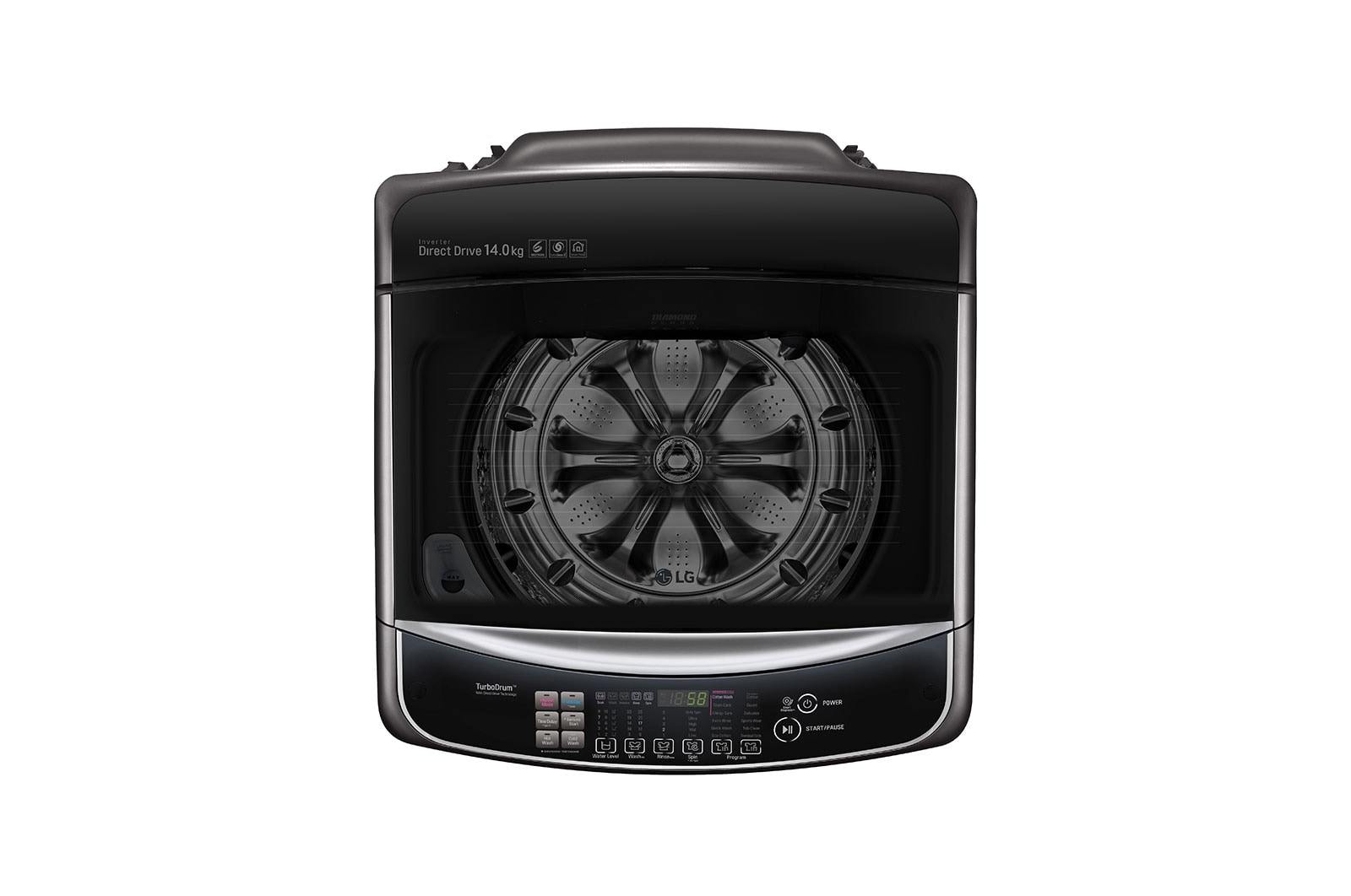 14kg Top Load Washing Machine with TurboClean3D WTG1434BHF LG AU