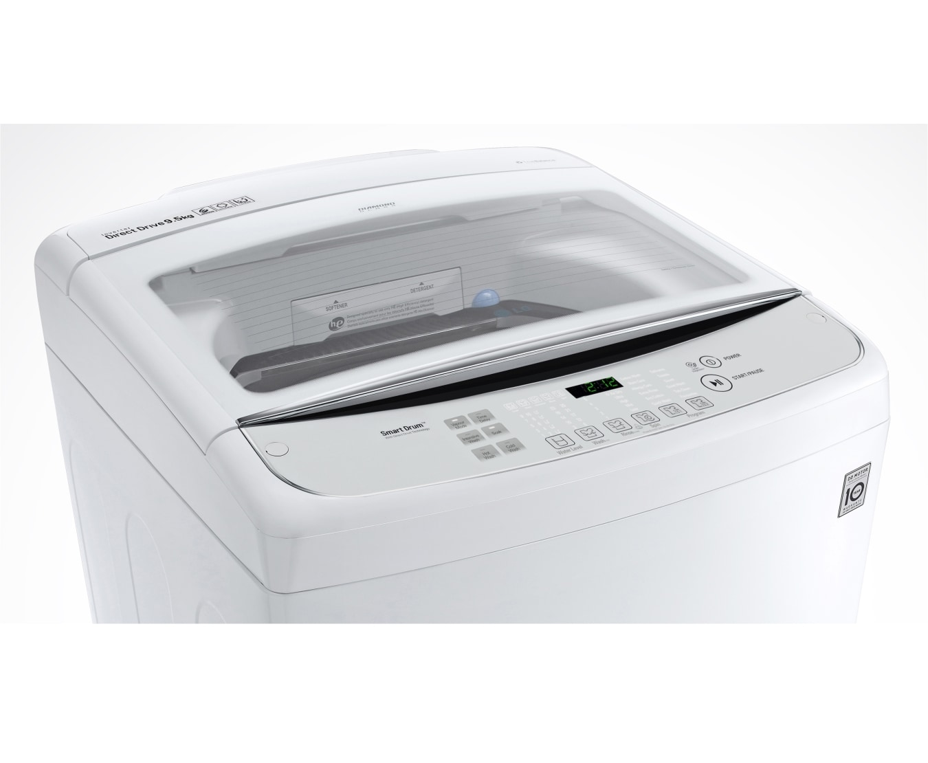 LG 9.5kg Top Load Washing Machine with 6 Motion Direct Drive, WTG9532WH