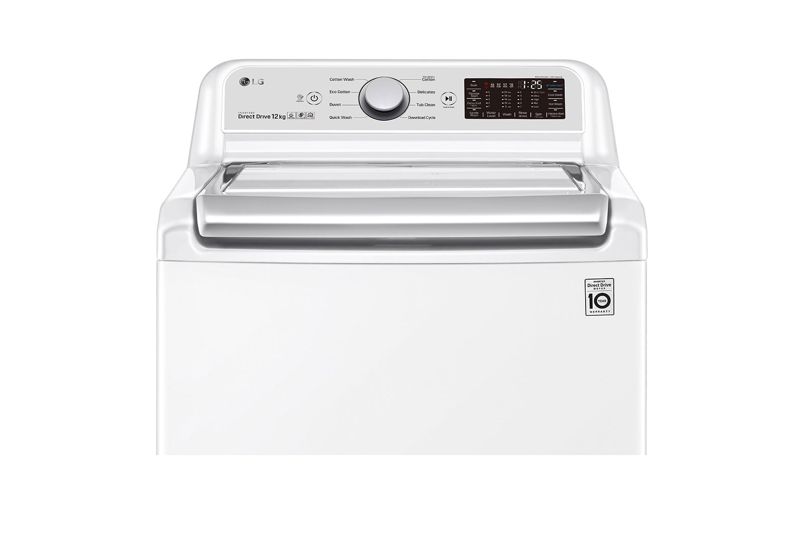 LG 12kg Top Load Washing Machine with TurboClean3D™, WTR1234WF