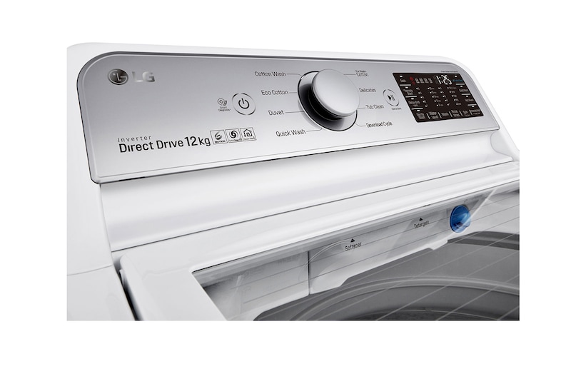 LG 12kg Top Load Washing Machine with TurboClean3D™, WTR1234WF