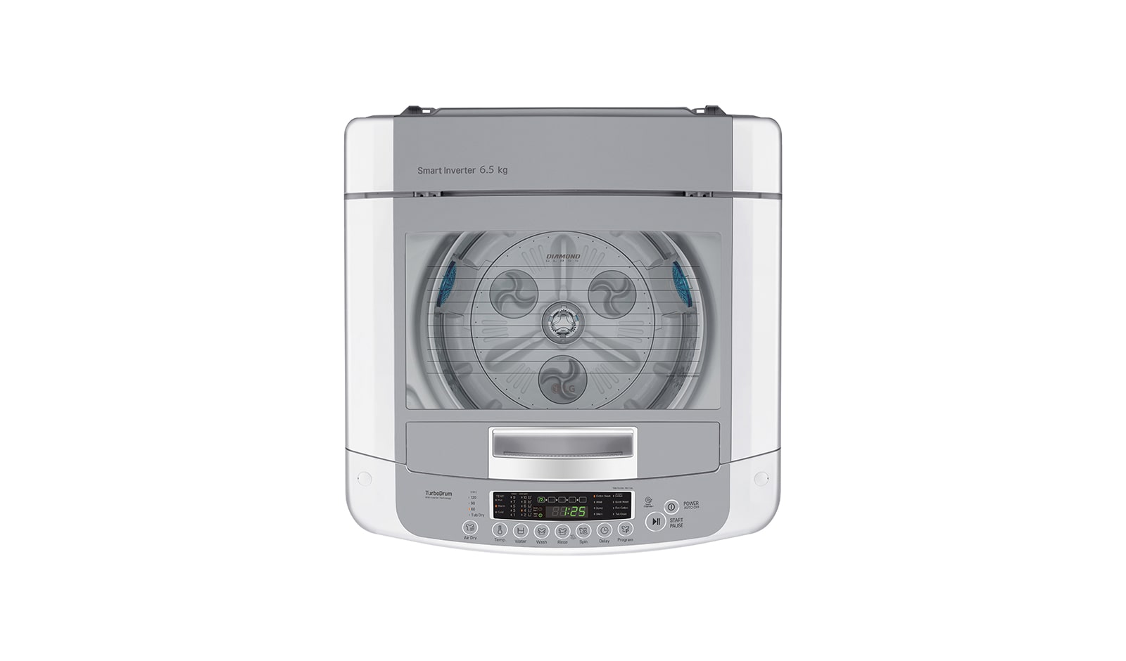 LG 6.5kg Top Load Washing Machine with Smart Inverter Control, WTS6520