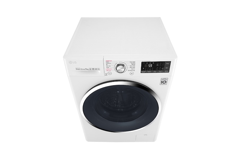 LG 9kg Front Load Washing Machine with Vapour, WTW1409VCW