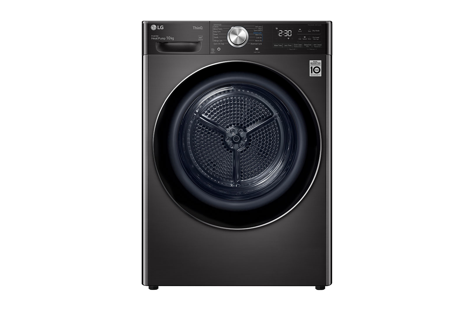LG 12kg Series 10 Front Load Washing Machine + 10kg Heat Pump Dryer Stacking Kit Bundle, WV10-1412SB