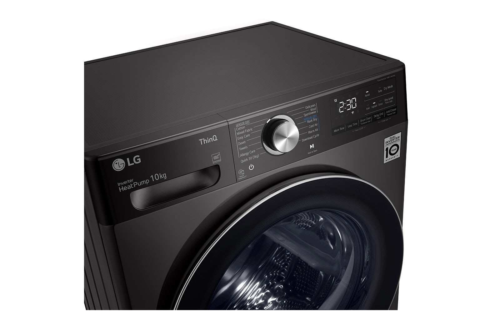 LG 12kg Series 10 Front Load Washing Machine + 10kg Heat Pump Dryer Stacking Kit Bundle, WV10-1412SB
