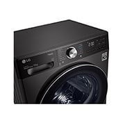 LG 12kg Series 10 Front Load Washing Machine + 10kg Heat Pump Dryer Stacking Kit Bundle, WV10-1412SB