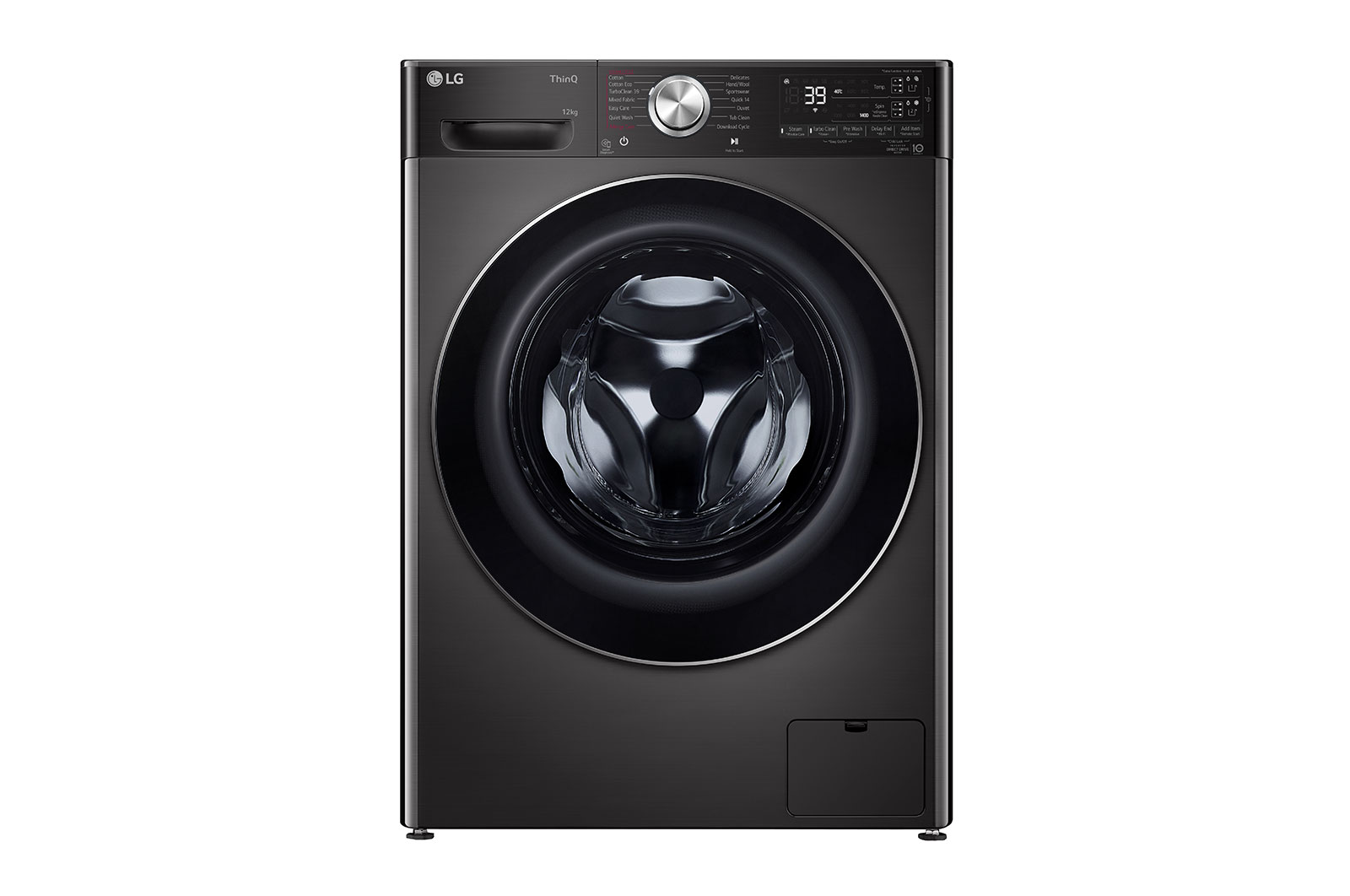 LG 12kg Series 10 Front Load Washing Machine + 10kg Heat Pump Dryer Stacking Kit Bundle, WV10-1412SB