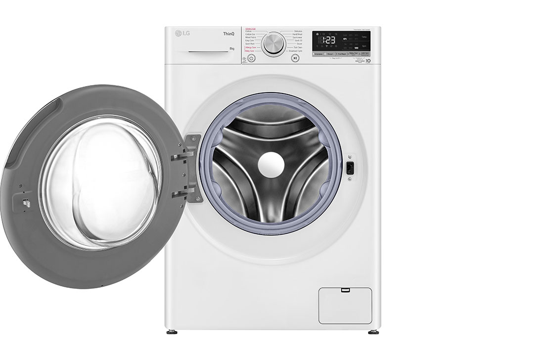 LG 8kg Series 5 Slim Front Load Washer - Steam, WV5-1208W