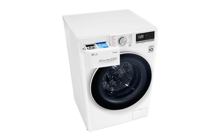 LG 8kg Series 5 Front Load Washer - Steam, WV5-1408W