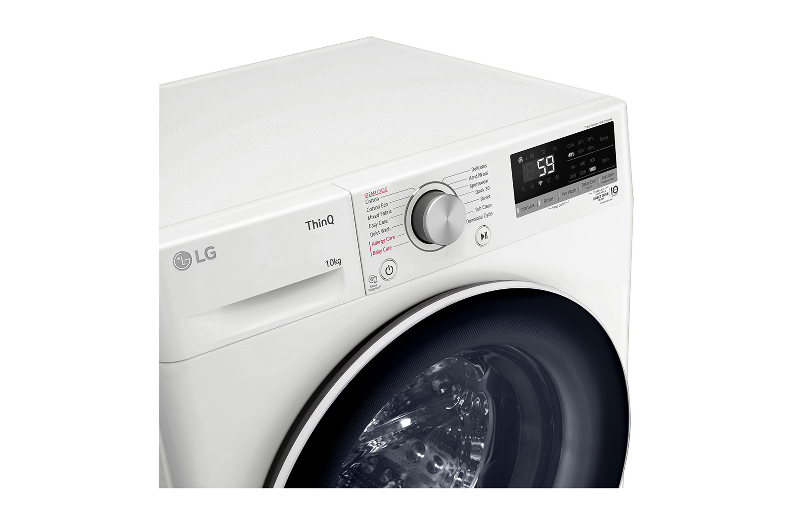 LG 10kg Series 5 Front Load Washer - Steam, WV5-1410W