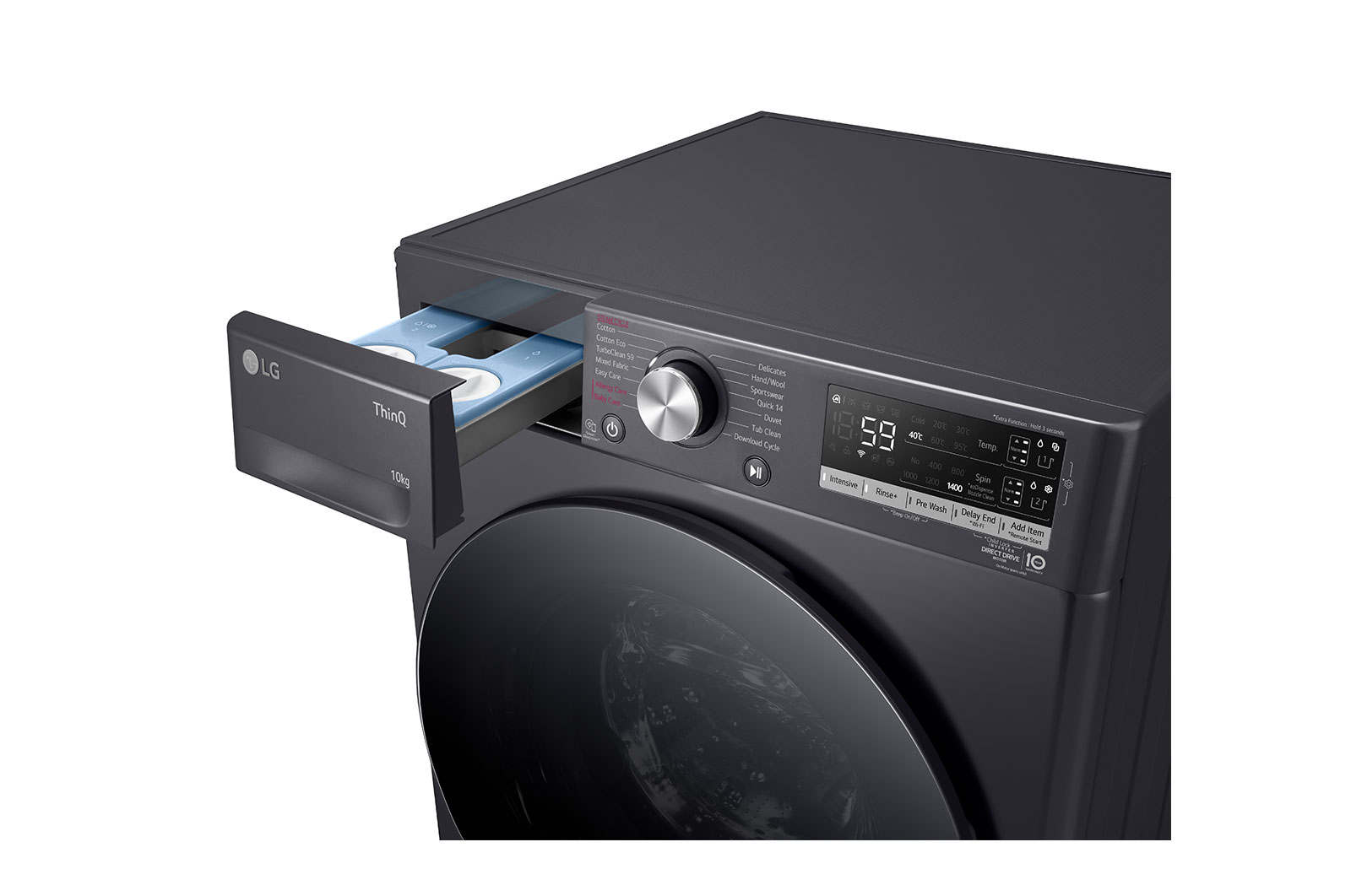 LG 10kg Series 6 Front Load Washing Machine with ezDispense® - Grey, WV6-1410G