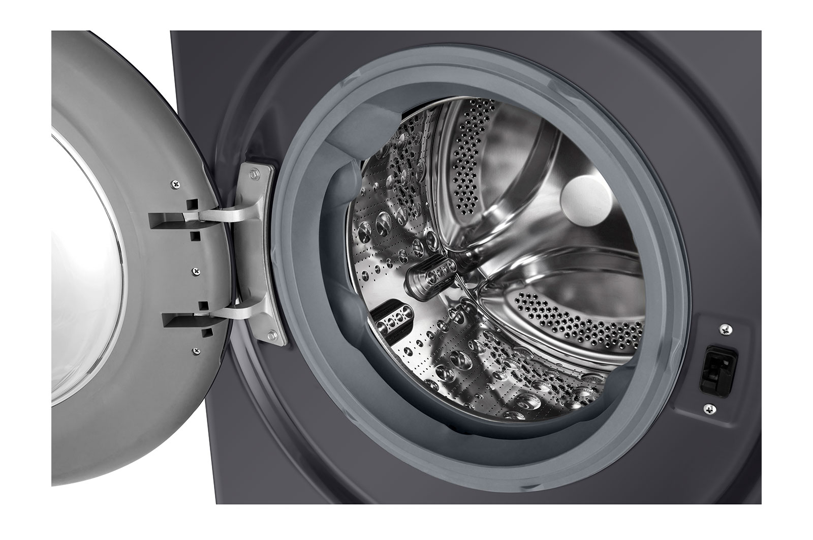 LG 10kg Series 6 Front Load Washing Machine + 10kg Series 5 Heat Pump Dryer Bundle - Grey Finish, WV6-1410SG
