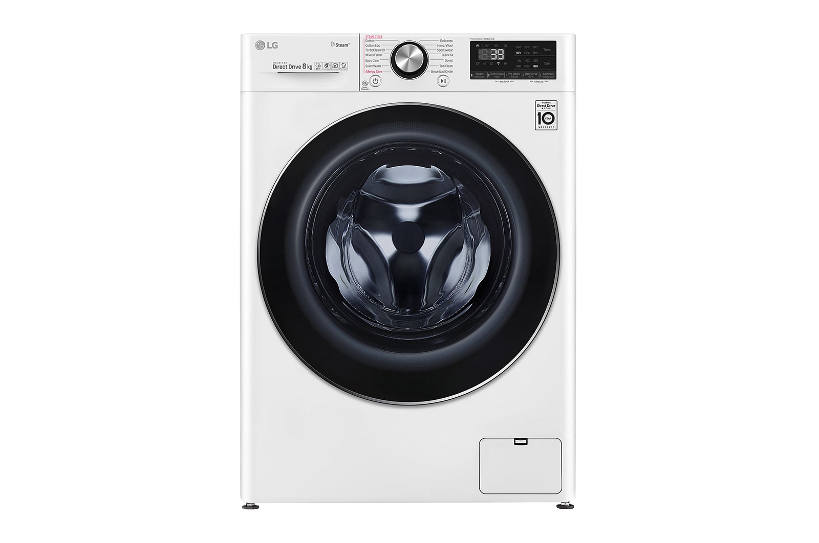 Front view of 8kg Front Load Washing Machine with Steam&#43; WV9-1408W