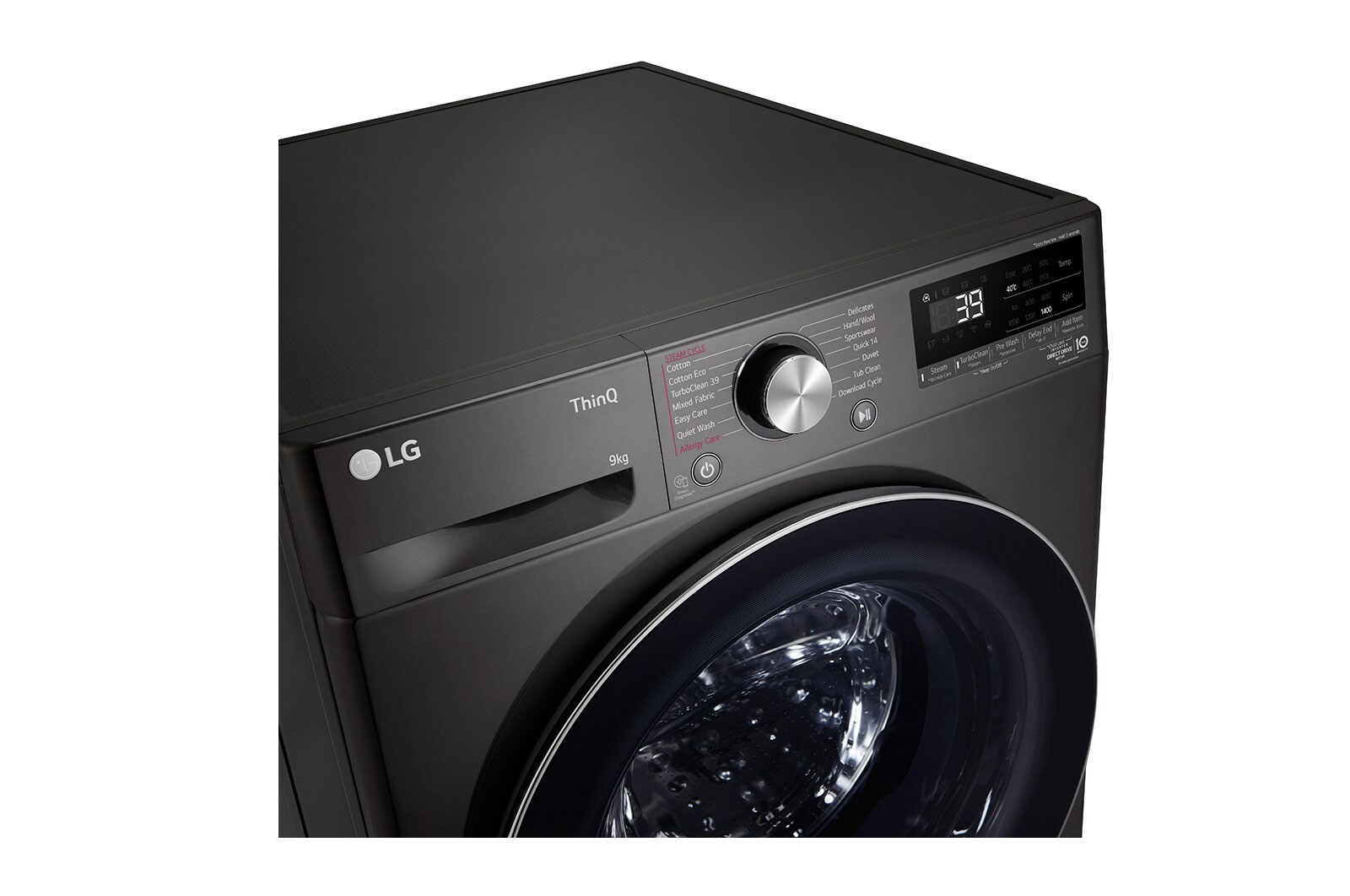 LG 9kg Series 9 Front Load Washer - Steam+, WV9-1409B