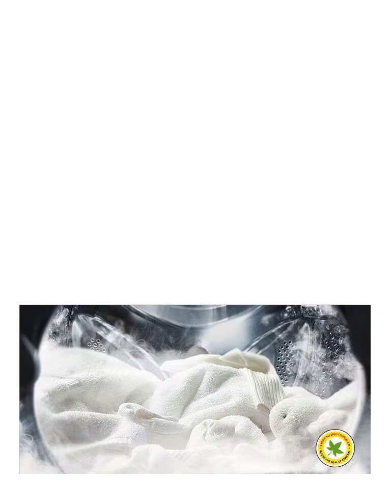 Reduce exposure to allergens with the Allergy Care Cycle with Steam+™