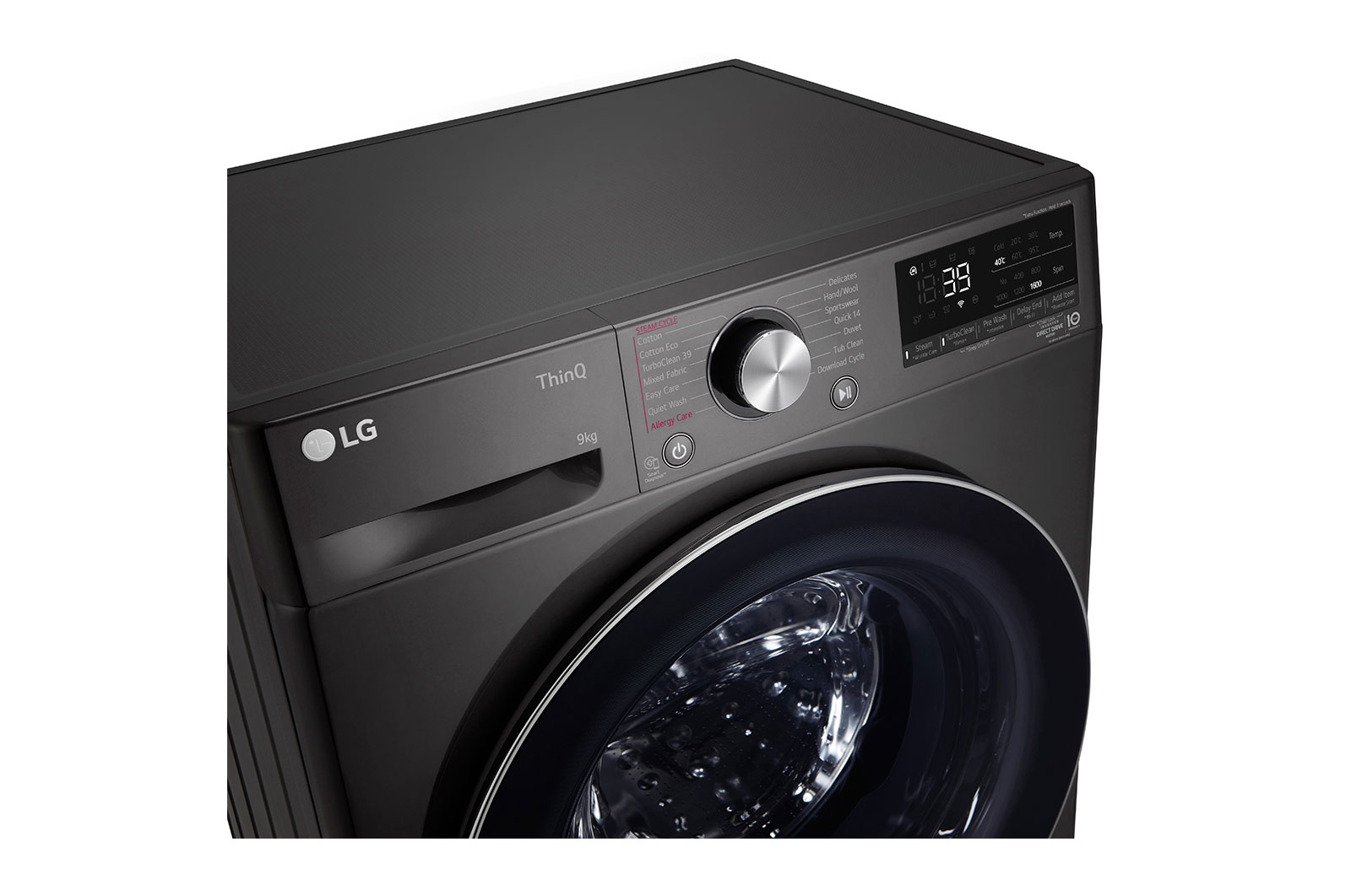 LG 9kg Series 9 Front Load Washing Machine + 9kg Heat Pump Dryer Stacking Kit Bundle, WV9-1609SB
