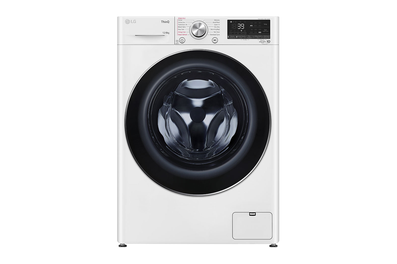 Front view of 12/8kg Series 9 Front Washer Dryer Combo WVC9-1412W