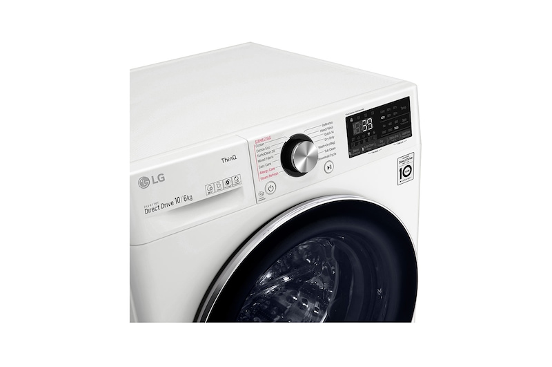 LG 10kg/6kg Series 9 Front Load Washer Dryer Combo with Steam+, WVC9-1410W
