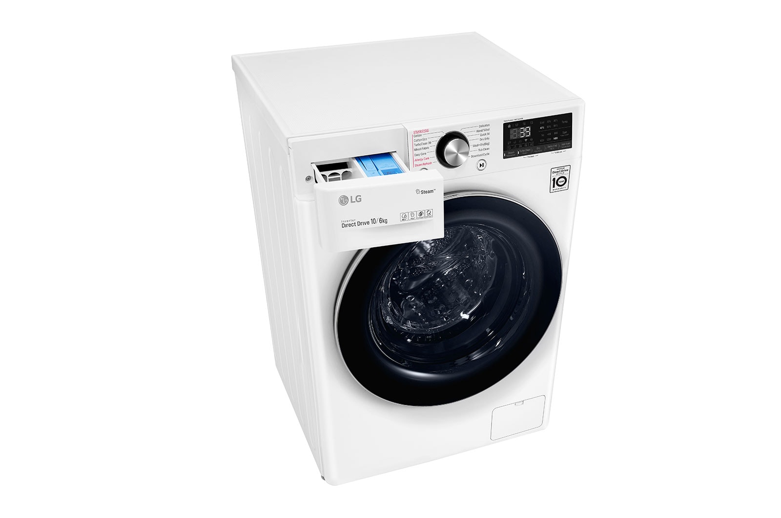 LG 10kg/6kg Series 9 Front Load Washer Dryer Combo with Steam+, WVC9-1410W