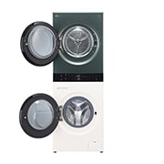 LG 12/9kg WashTower™ Stacked Washer Dryer Green/Beige, WWT-1209FGB