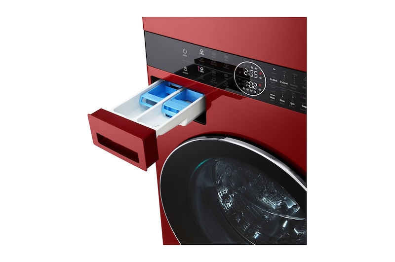 LG 17kg WashTower™ Stacked Washer Dryer Candy Red, WWT-1710CR