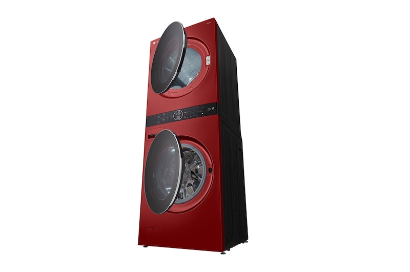 LG 17kg WashTower™ Stacked Washer Dryer Candy Red, WWT-1710CR