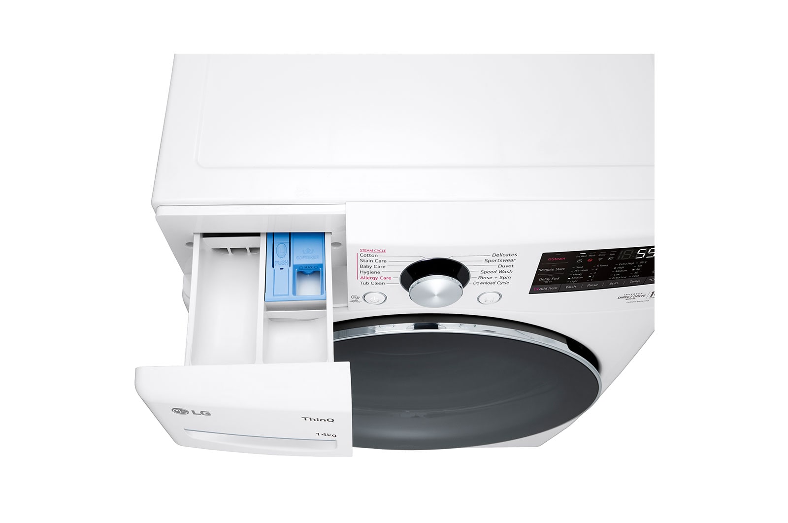 Lg 14kg washing machine front load clearance