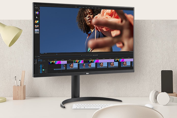 Experience stunning visual clarity and vibrant colors with the LG UltraFine 4K HDR monitor.