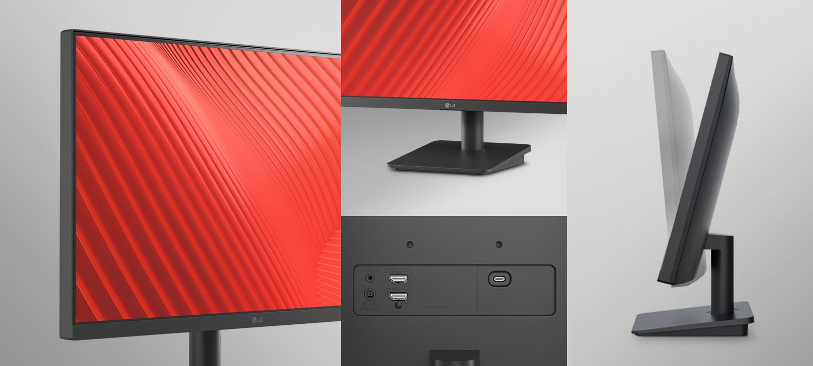 Ergonomic design desktop view.