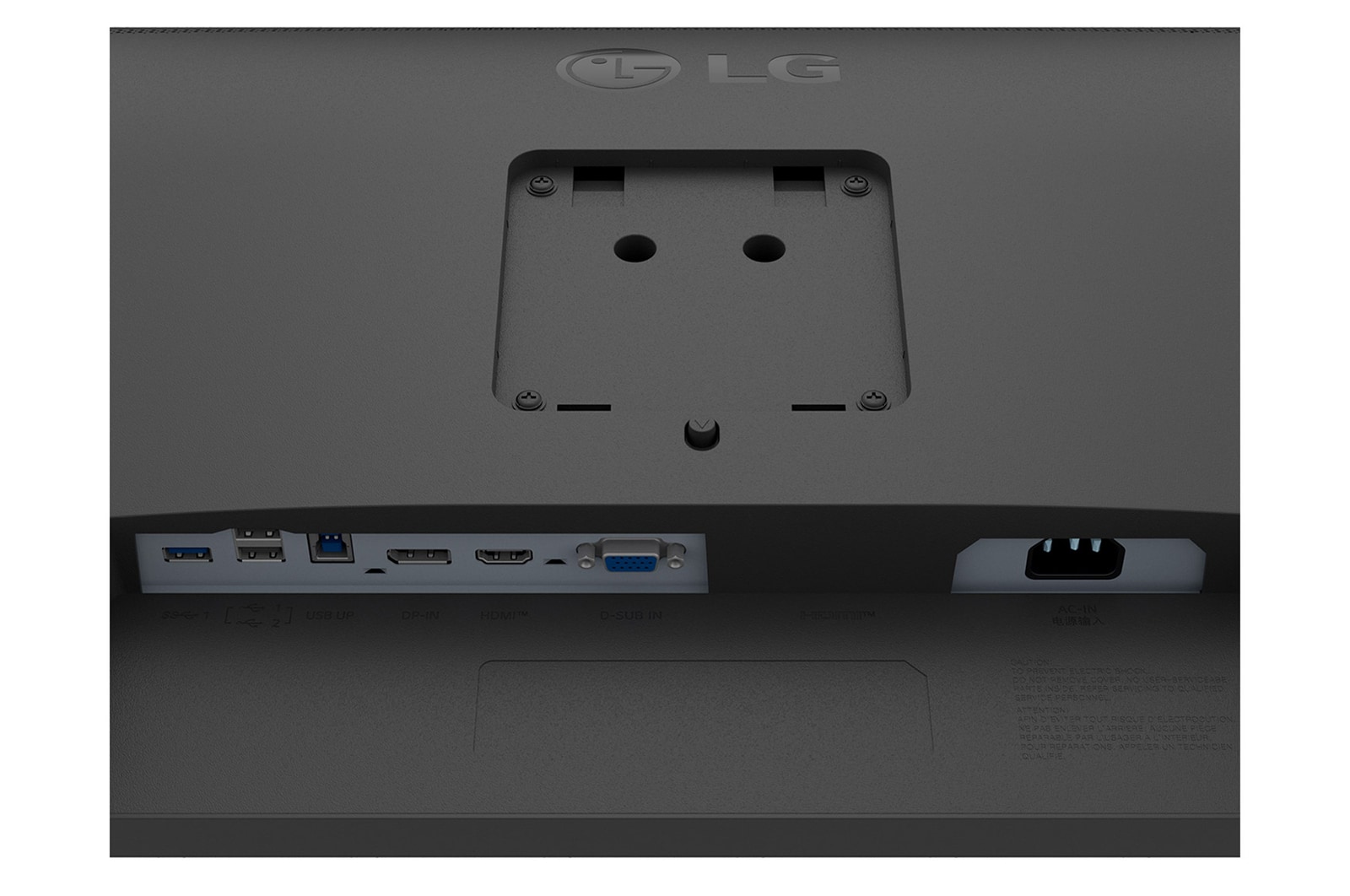 close-up view of ports