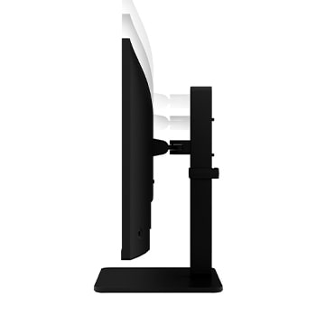 side view with monitor height moving downwards on