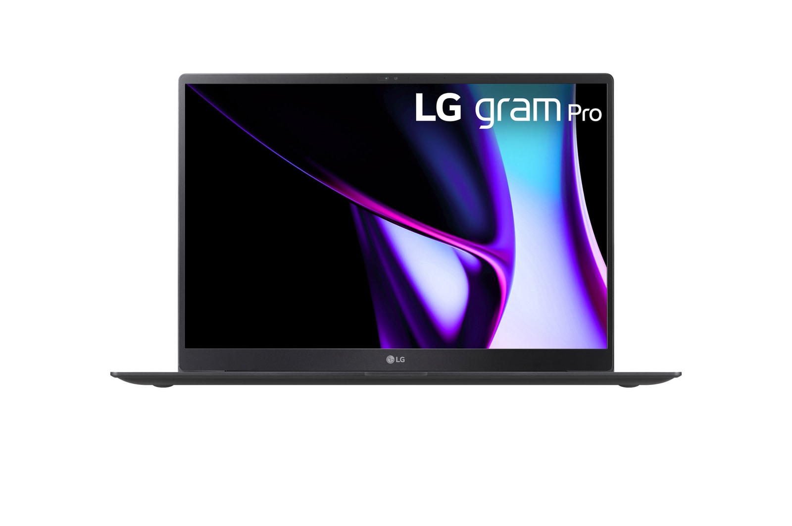 Front view of the 16 Inch LG gram Pro (16Z90SP) laptop with 16GB RAM and Intel Core Ultra 7