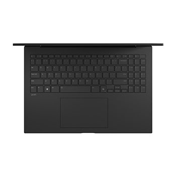 Top view with keyboard