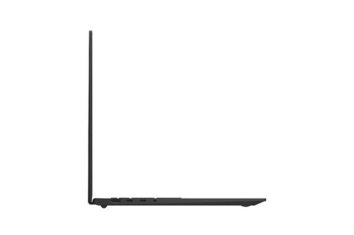 side view with the lid open