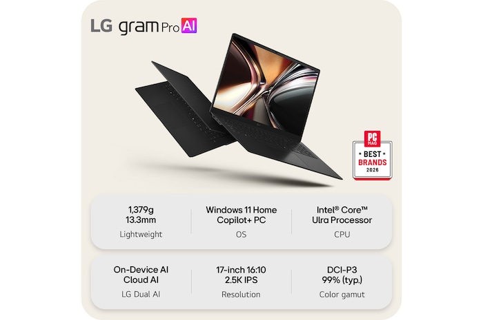 This image shows two lightweight laptops displayed on a bright background. One laptop is angled to highlight its slim, compact rear design, while the other is open, emphasizing a thin and lightweight build, with key specifications shown below.