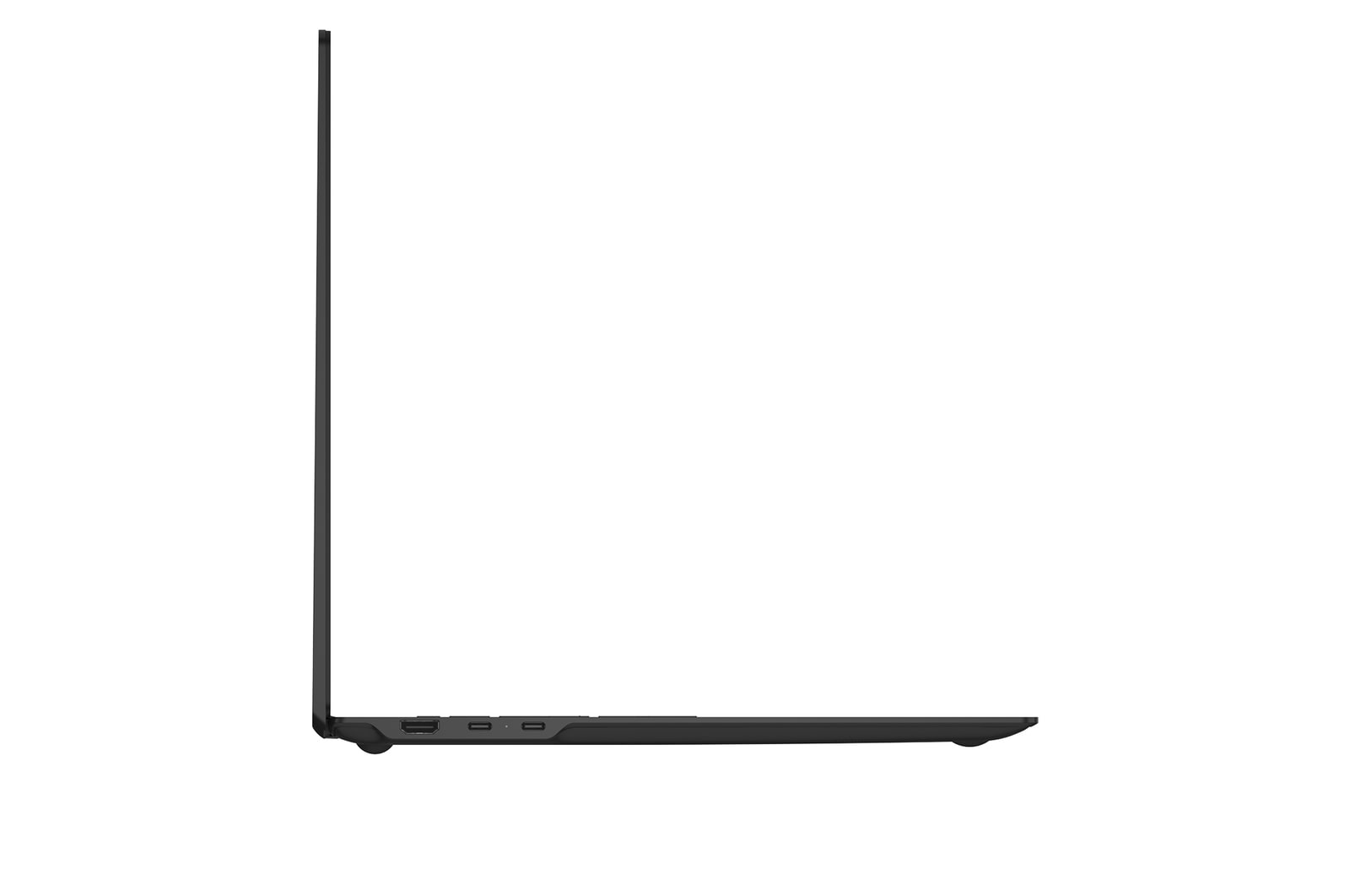 This image shows a dimensions diagram of the LG gram laptop, indicating the top view width and height, a diagonal size, and the side view showing thickness and weight.