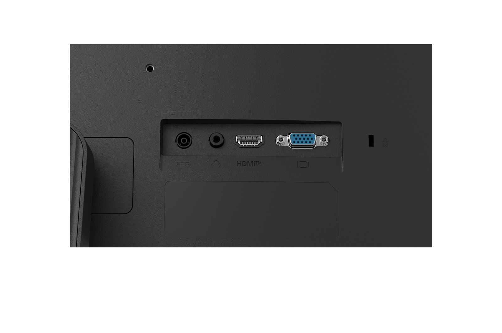 close-up view of ports