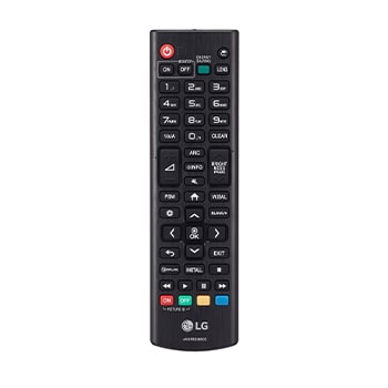 Close-up view of remote control