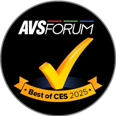 AVS Forum Best of CES 2025 award logo