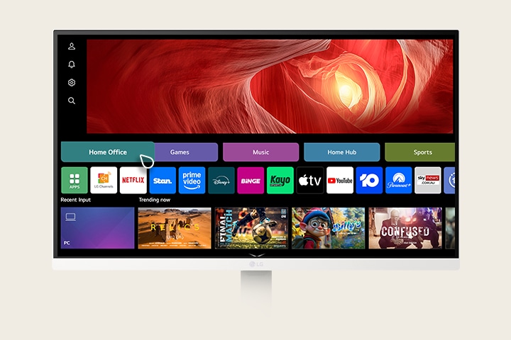 LG 27” 4K UHD IPS Smart Monitor with webOS - 27U730SA-W.AAU | LG