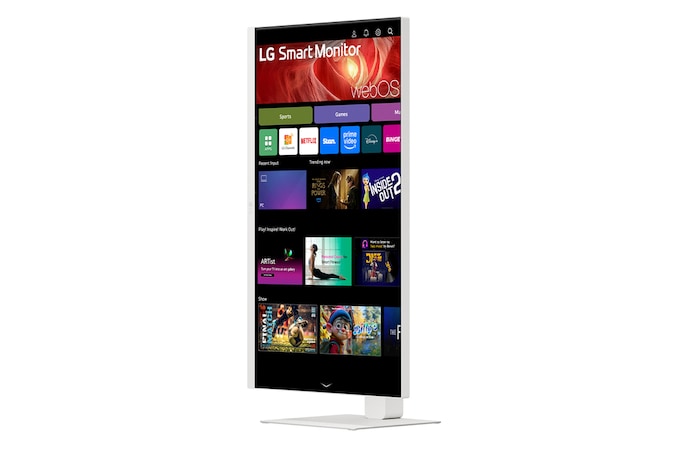 -15 degree side view with the display pivoting 90 degrees