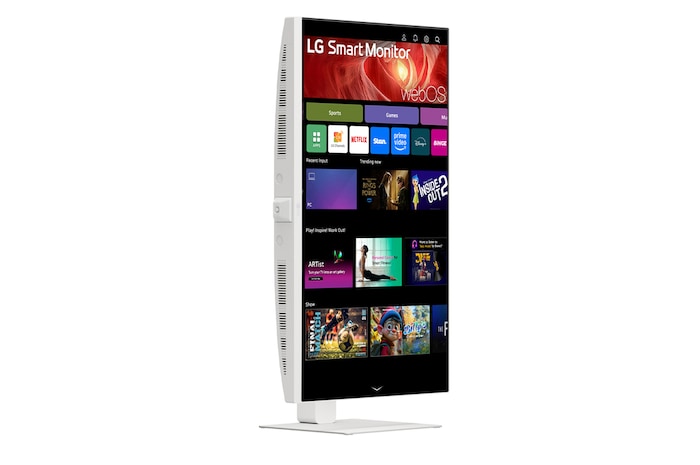 +15 degree side view with the display pivoting 90 degrees