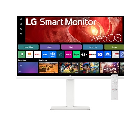 LG 27” 4K UHD IPS Smart Monitor with webOS - 27U730SA-W.AAU | LG