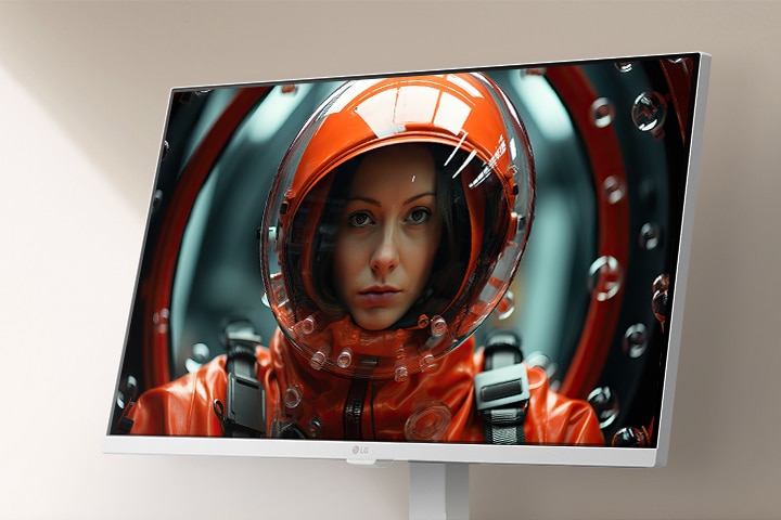 LG Smart Monitor used for immersive movie watching	