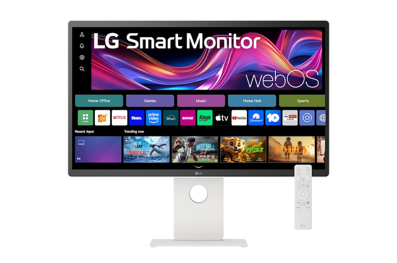 Front view of LG 31.5-inch 4K UHD IPS Smart Monitor with Touchscreen, webOS 32U880SA-W