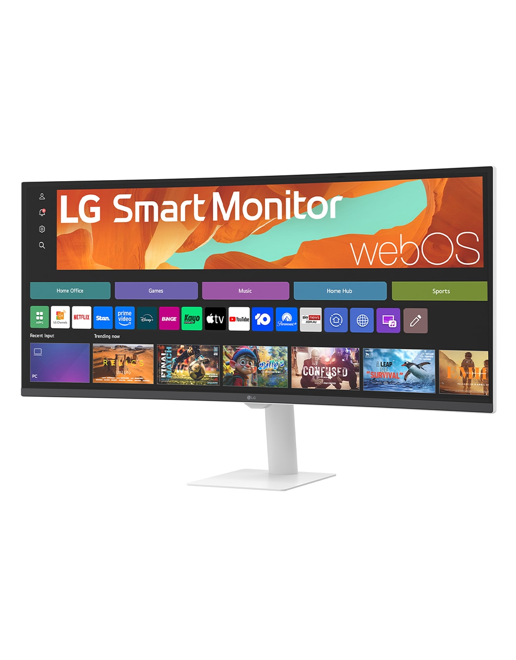 LG Smart Monitor 34 Inch WQHD Curved display for Streaming 34U601SA ...