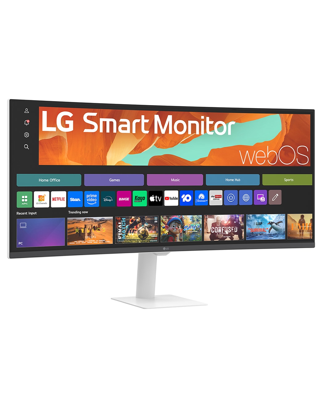 LG Smart Monitor 34 Inch WQHD Curved display for Streaming 34U601SA ...