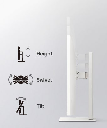 LG Smart Monitor in side view
