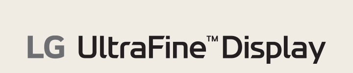 LG UltraFine Monitor logo.	