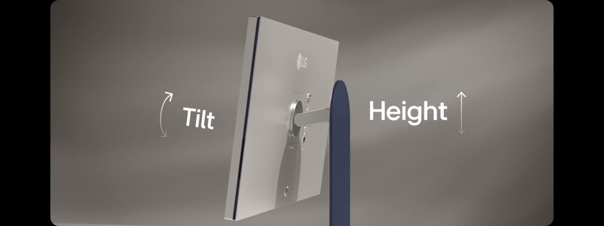 A video showing UltraFine monitor's design and adjustability.	